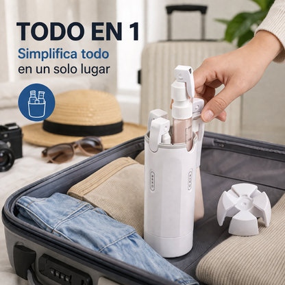 Botella de Viaje 4 en 1 sin Derrames